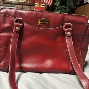 Etienne Aigner Rich Red Tote Bag